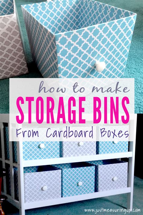 How To Make Storage Bins From Cardboard Boxes Easy Tutorial