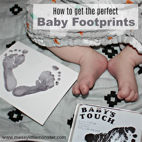 Simple DIY Gift Idea Baby Footprint Keepsake Using Flour Bubzi Co