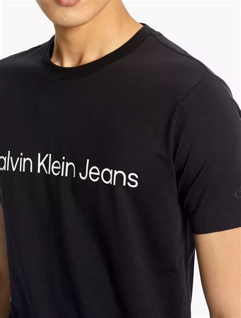 Jual Calvin Klein Calvin Klein Jeans Institutional Logo Slim Tee Black Original 2024