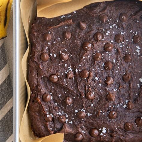 5 Ingredient Flourless Peanut Butter Banana Brownies The Roasted Root