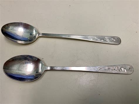 Silver or Silverplate Spoons with Asian markings | Antiques Board