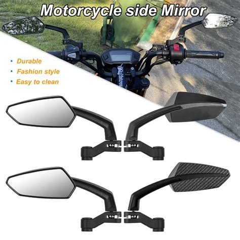 SIDE MIRROR Modified Carbon Rear View Mirror CERMIN SISI Scooter