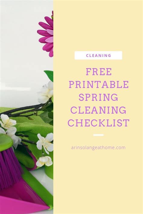 Spring Cleaning Checklist Artofit