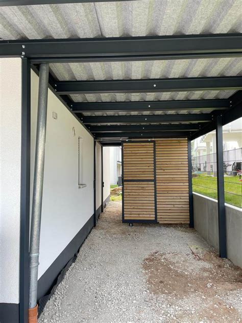 Carport Mit Integriertem Vordach Qualitativ Aus Polen