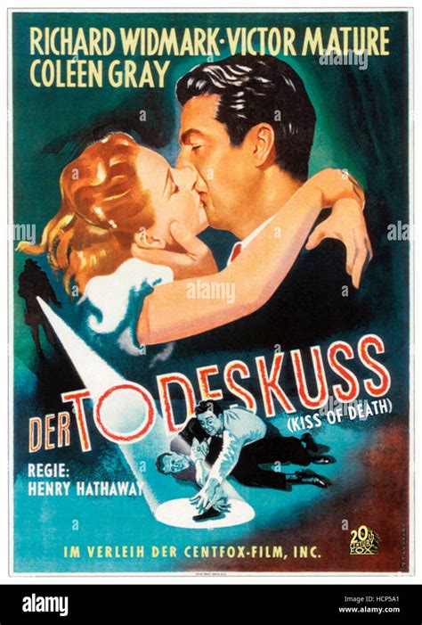 KISS OF DEATH (aka DER TO DESKUSS), top from left: Coleen Gray, Victor ...