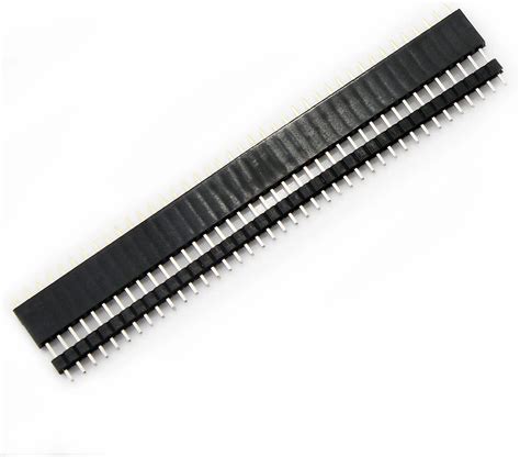 10 Pair 40 Pin 2 54mm Male Female Sil Socket Row Strip Pcb Connector