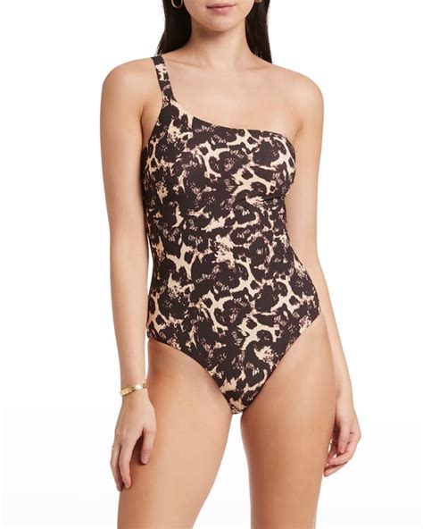 Gottex Onyx Bandeau Metallic One Piece Swimsuit Neiman Marcus