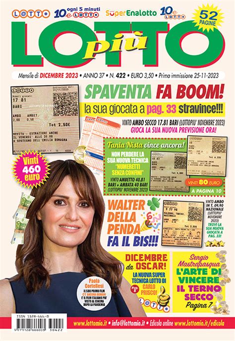 Lottopi Dicembre Disponibile In Anteprima Nella Nostra Edicola