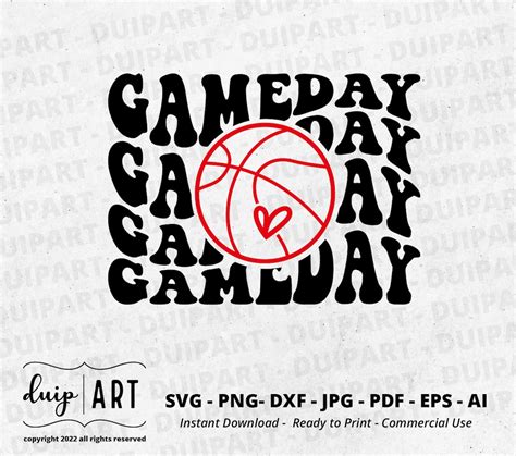 Basketball Game Day Svgbasketball Life Svggame Day Etsy