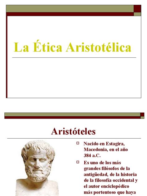 739117156la Ética Aristotélica 1ppt Aristóteles Alma