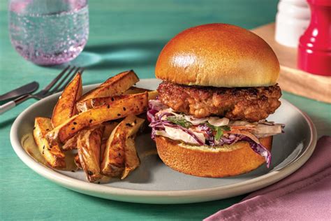 Thai Makrut Lime Glazed Pork Burger Recipe Hellofresh