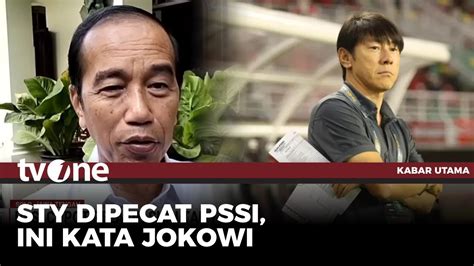 Jokowi Tanggapi Pencopotan STY Kabar Utama TvOne YouTube