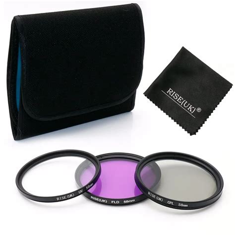 Rise Uk Hot Sale Mm Uv Fld Cpl Bag Gift Filter Set Polfilter Set