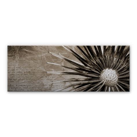 Tableau en alu Dibond Poésie du pissenlit Panorama wall art fr