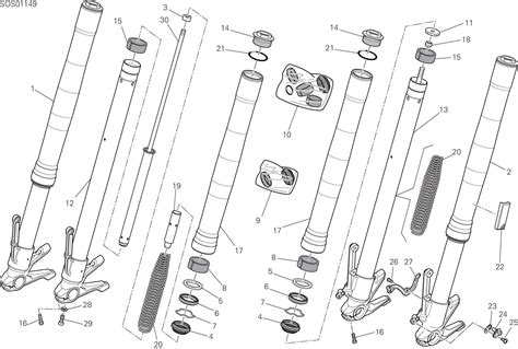 B Fourche Avant Pour Monster Esprit Ducati La R F Rence Des