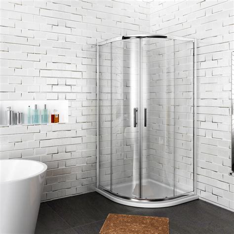 Elegant Quadrant Shower Cubicle Enclosure Sliding Door 6mm Easy Clean