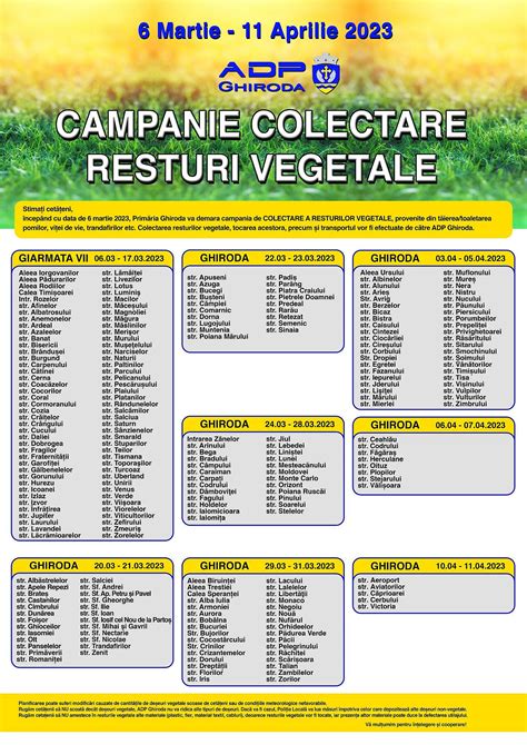 Campanie de colectare a resturilor vegetale în plină desfășurare la