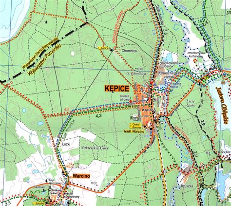 GMINA KĘPICE mapa turystyczno krajoznawcza 1 30 000 EKOKAPIO 2021