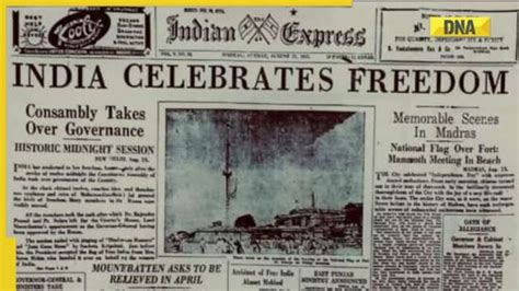 In Pics How Newspapers Reported India S Independence And Partition In