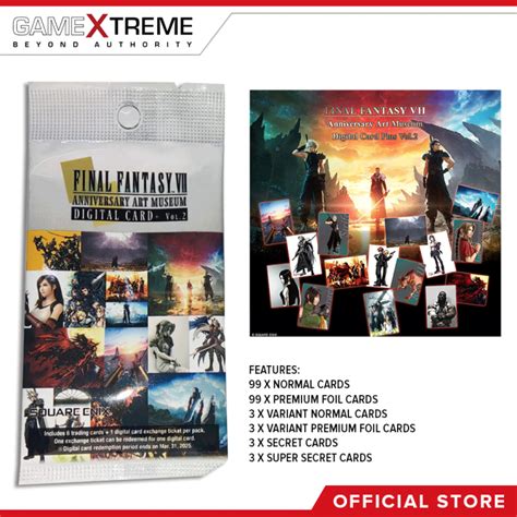 Final Fantasy Vii Anniversary Art Museum Digital Card Plus Vol