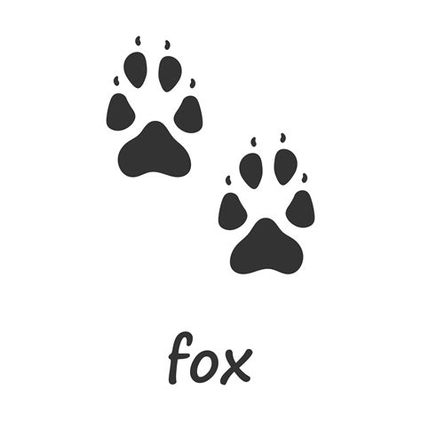 Fox Paws Fox Paw Print Vector Illustration 37468100 Vector Art At