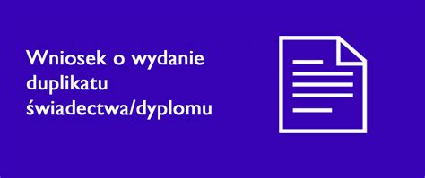 Wniosek O Wydanie Duplikatu Wiadectwa Dyplomu Pa Stwowe Liceum Sztuk