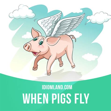 When Pigs Fly Means Never Impossible Example Do You Think I