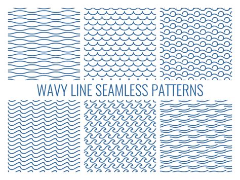 Wavy Lines Pattern Vector Design Images Wavy Line Seamless Patterns Texture Waves With Png