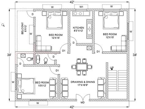 Auto 2D Cad Floor Plan Drawing | Upwork