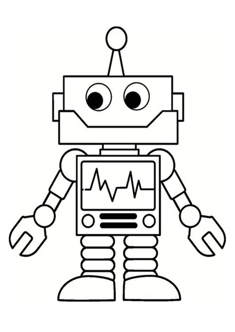 Free Printable Robot Coloring Pages - ReaganteMoran