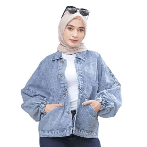 Jual Jaket Vintage Oversize Wanita Jeans Denim Jaket Cewek Murah