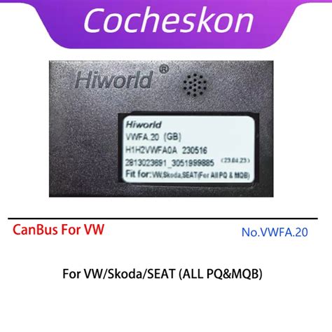 VWFA 20 Car CAN Bus Android Radio Audio Decoder Adapter For Volkswagen