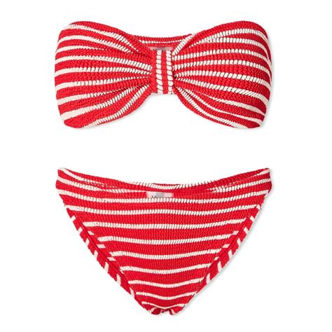 Hunza G Jean Bikini In Red Lyst