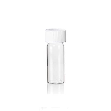 6 Dram Clear Glass Vial W Cap 144 In Stock