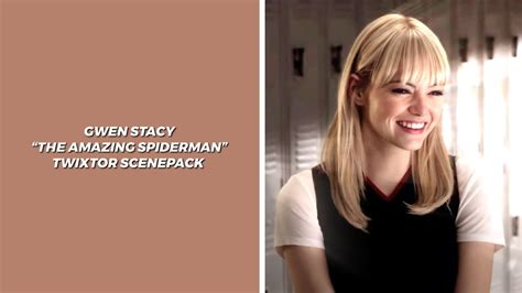 Gwen Stacy The Amazing Spiderman Twixtor Scenepack Youtube