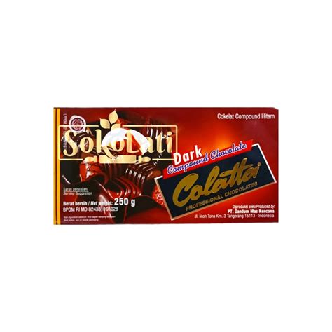 Jual Colatta Dark Chocolate Compound 250gr Shopee Indonesia