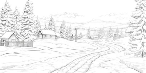 89,000+ Winter Landscape Drawing Pictures