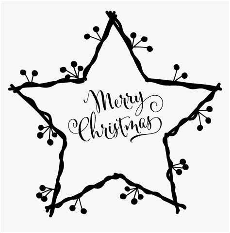 Merry Christmas Star Clipart Hd Png Download Kindpng