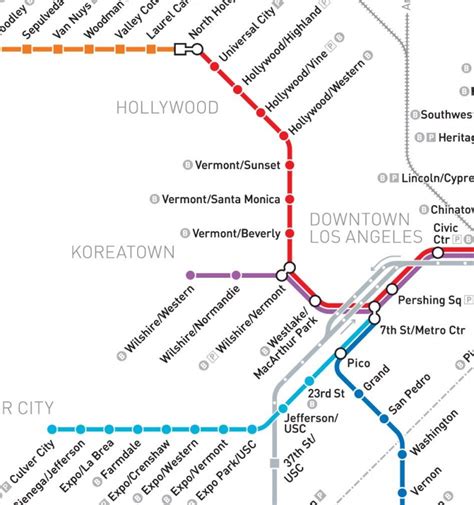 Expo Line Map Los Angeles