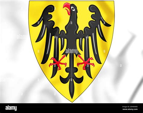 3d Holy Roman Empire Coat Of Arms 1200 1300 3d Illustration Stock