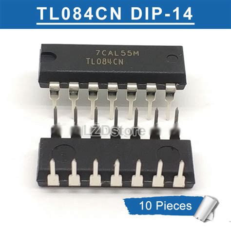 10pcs TL084CN DIP 14 TL084 DIP Linear Meter Quad Operational Amplifier