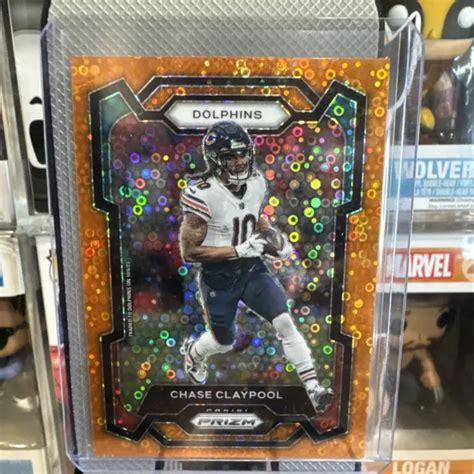 Chase Claypool Panini Prizm Orange Disco Parall Le Dauphins De