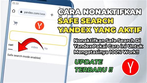 Cara Menonaktifkan Safe Search Yandex Yang Terkunci Dan Aktif Di Google