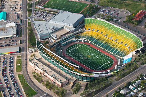 Aerial Photo Commonwealth Stadium Edmonton Ab