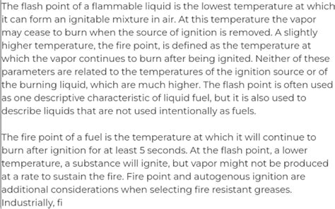 Flash Point And Fire Point Mechanical Engineering Studocu