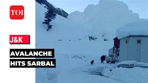 Watch Low Intensity Avalanche Hits Sarbal In Ganderbal No Casualties