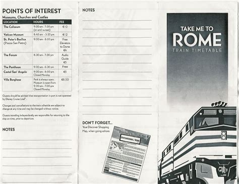 Rome Train Timetable p1