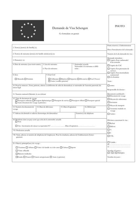 Attestation De Travail Schengen