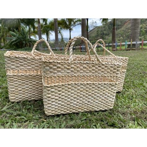 Bolsa Premium De Palha De Milho Adulta N3 De 33 Cm Moda Praia Shopee