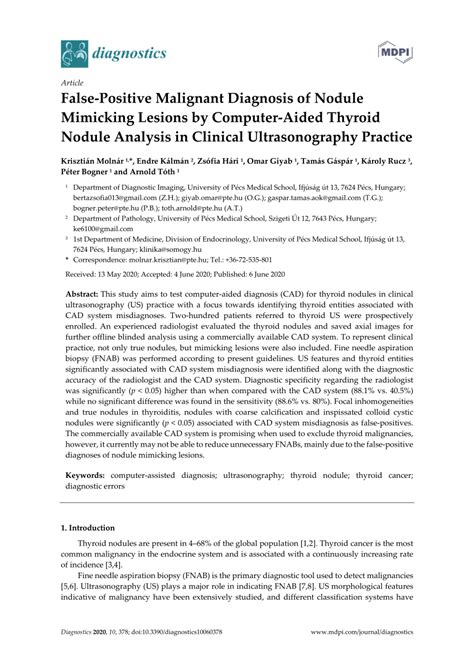 PDF False Positive Malignant Diagnosis Of Nodule Mimicking Lesions By